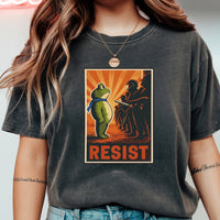 Portland Frog Shirt – Funny Rebel Graphic Tee – No Kings in America Parody Design