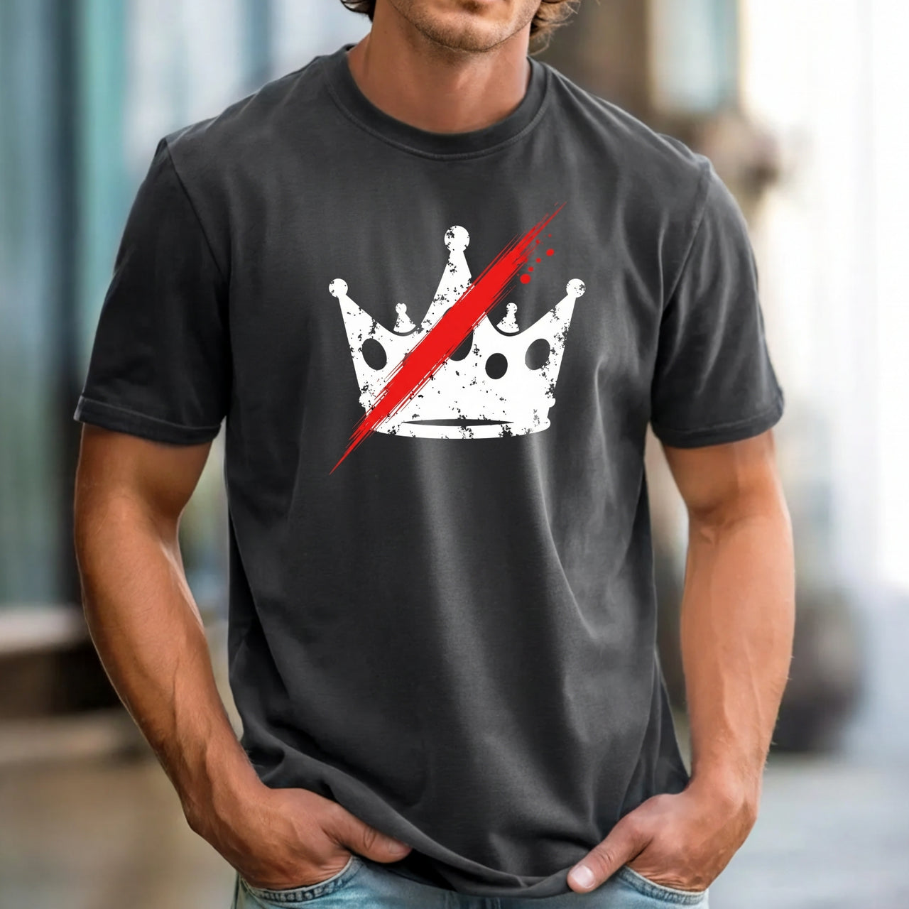 No Kings in America T-Shirt – Crown Graphic Tee Freedom Statement Shirt