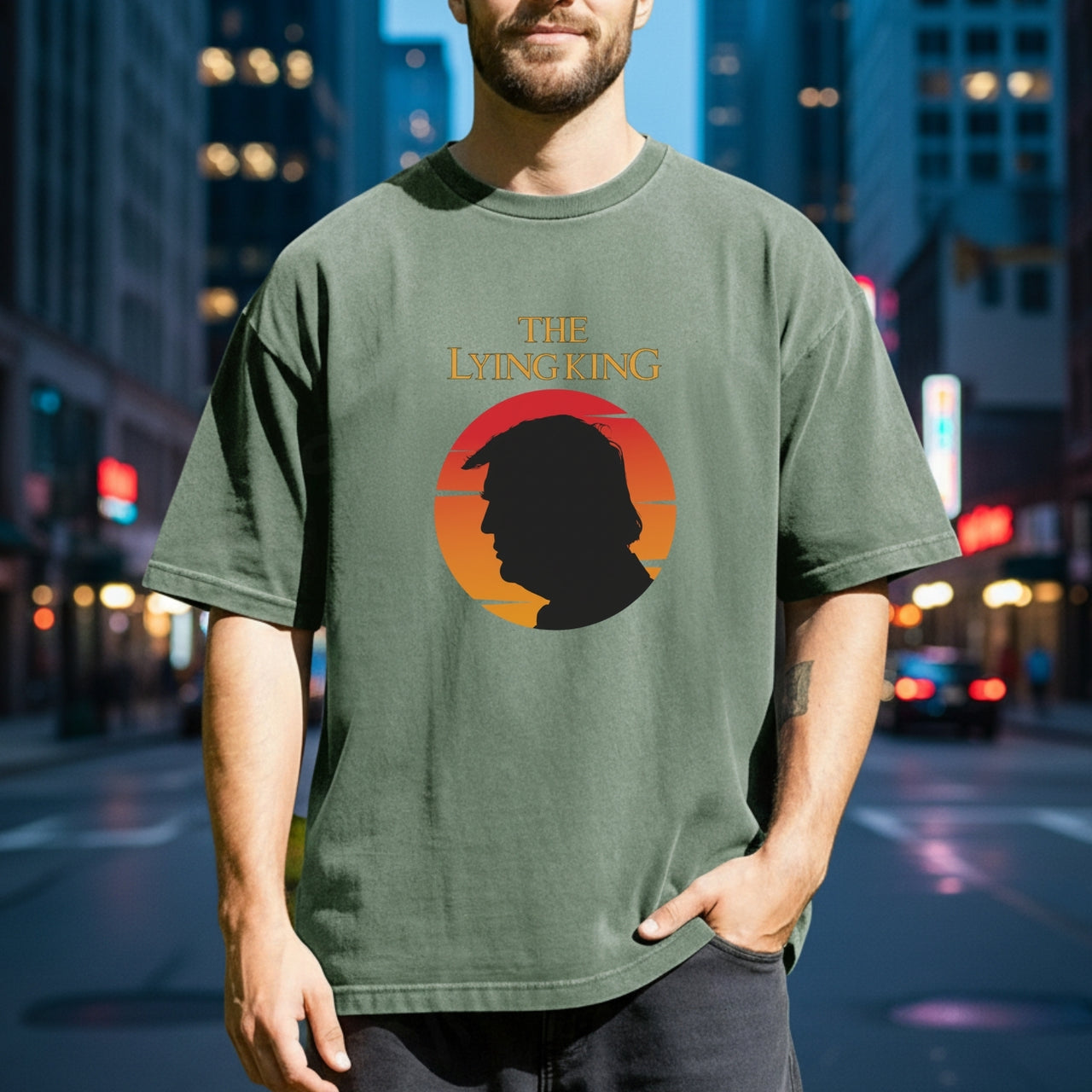 The Lying King Parody Shirt - No Kings No Dictators Tee - Protect Democracy Apparel