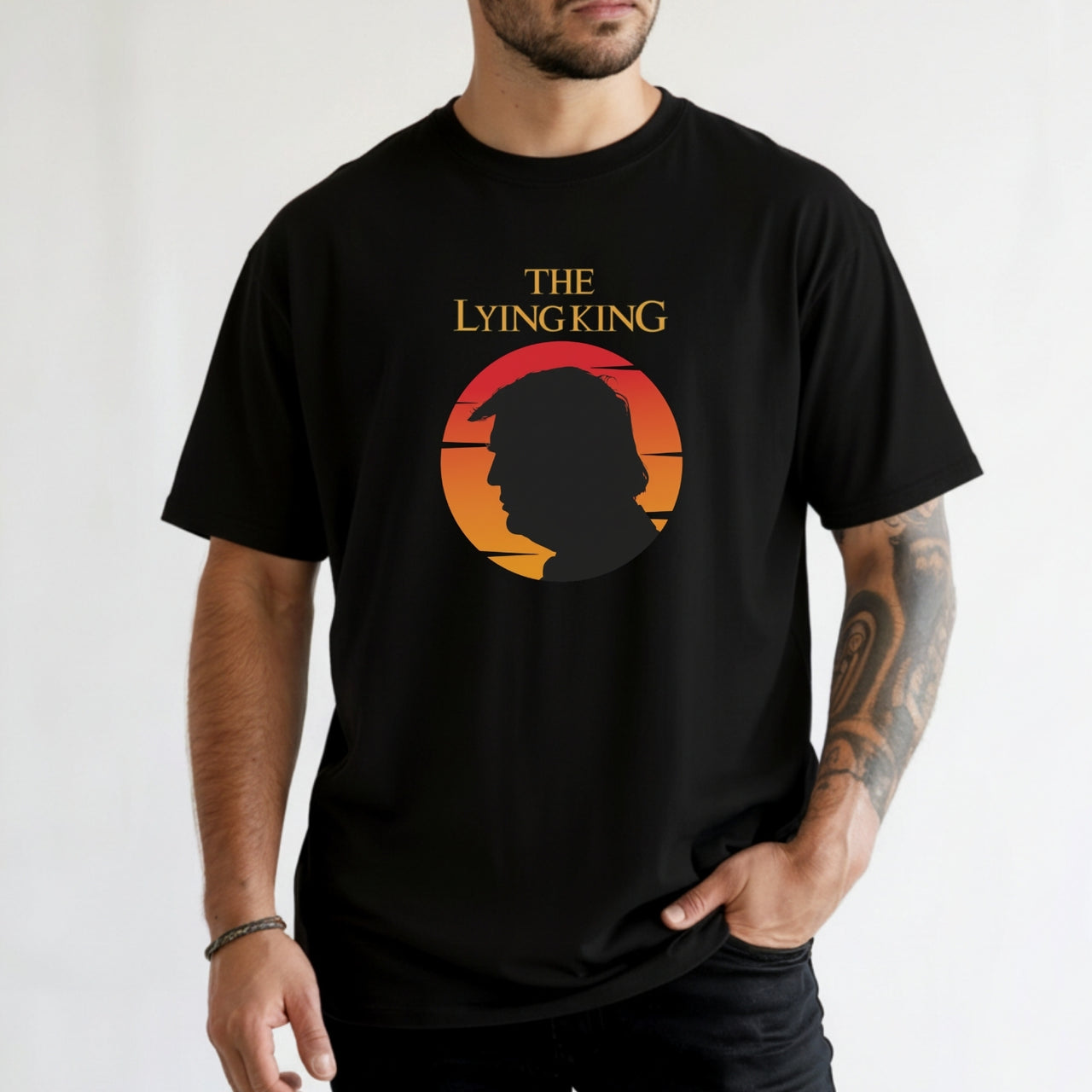 The Lying King Parody Shirt - No Kings No Dictators Tee - Protect Democracy Apparel