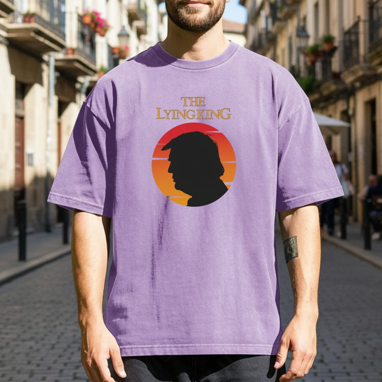 The Lying King Parody Shirt - No Kings No Dictators Tee - Protect Democracy Apparel