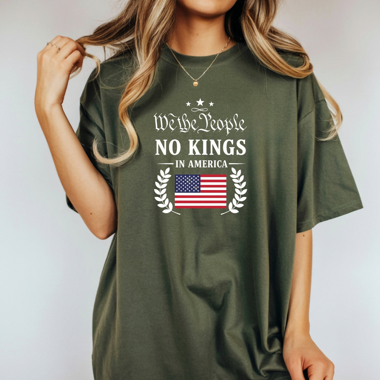No Kings in America Tee – Liberty & Democracy Statement T-Shirt
