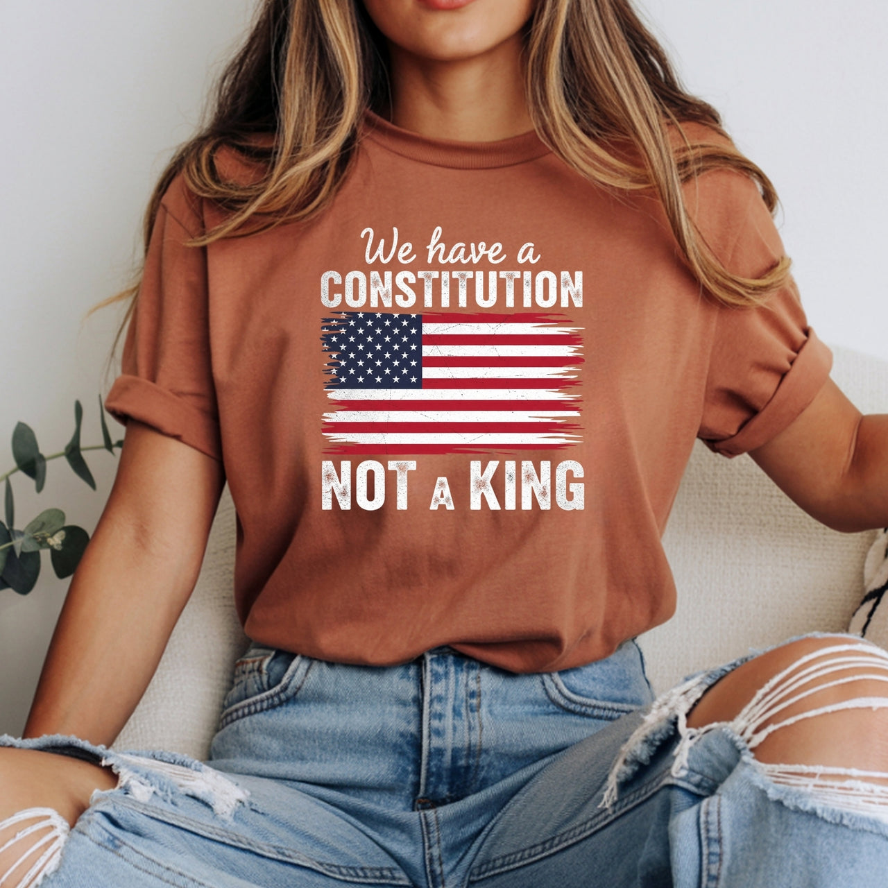 We Have a Constitution No Kings Shirt – Patriotic Freedom Graphic Tee