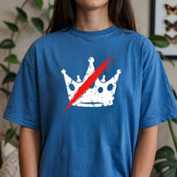 No Kings in America T-Shirt – Crown Graphic Tee Freedom Statement Shirt
