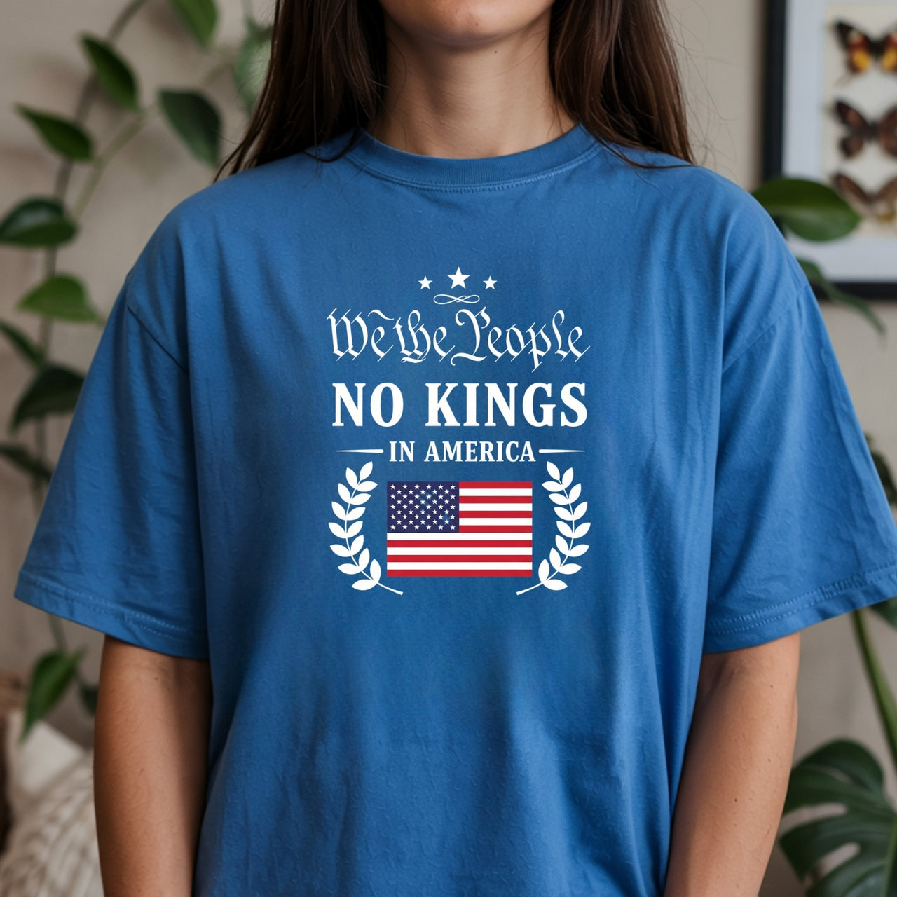 No Kings in America Tee – Liberty & Democracy Statement T-Shirt