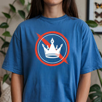 No Kings Statement T-Shirt – No Crown Symbol Shirt – Freedom & Equality Graphic Top