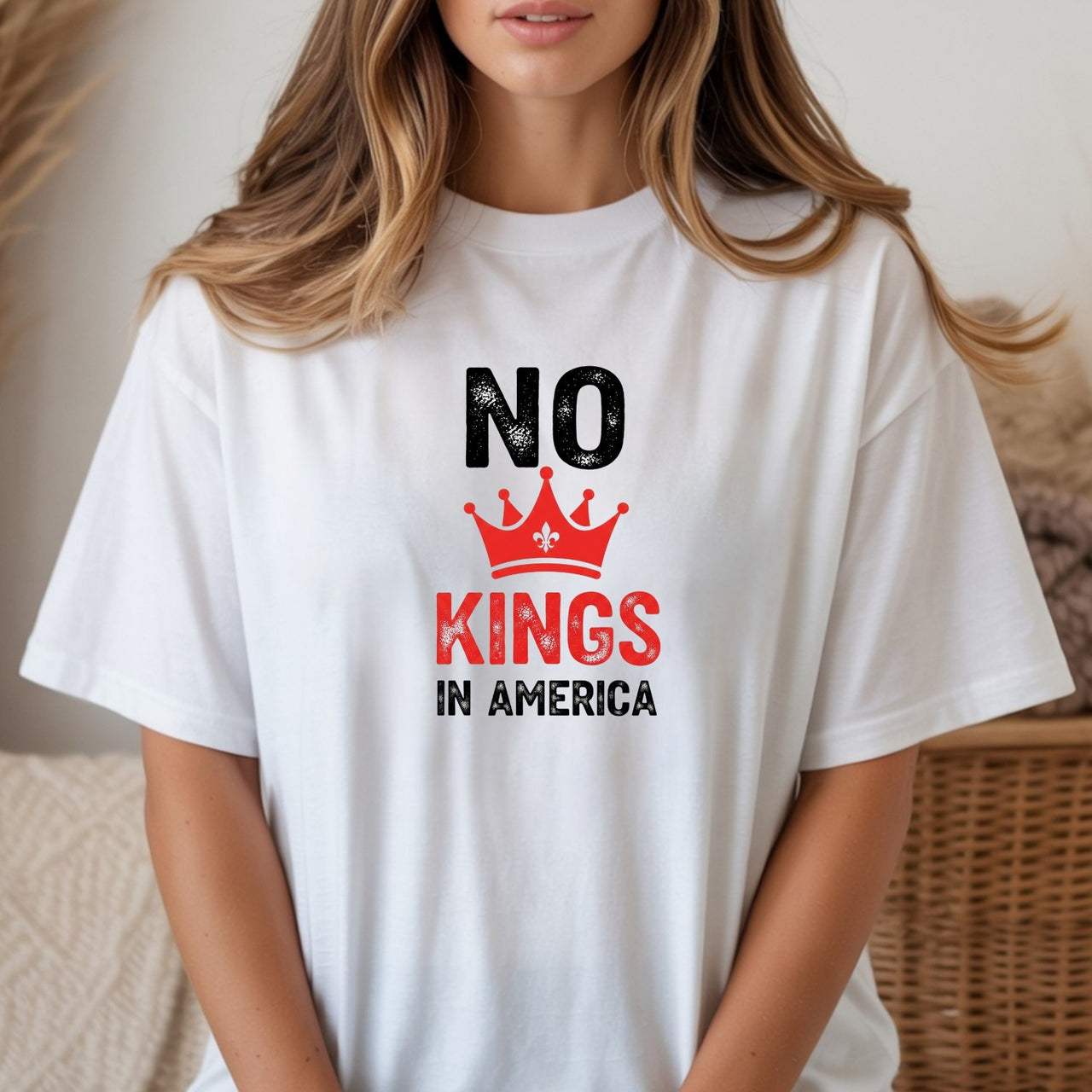 No Kings in America T-Shirt – Patriotic Democracy Tee – Freedom Graphic Top