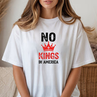 No Kings in America T-Shirt – Patriotic Democracy Tee – Freedom Graphic Top