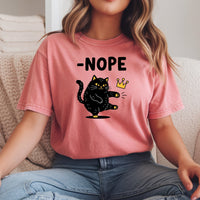Black Cat Parody T-Shirt – No Kings in America Funny Satire Tee