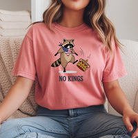 No Kings Raccoon T-Shirt – Funny American Rebel Tee – Patriotic Humor Graphic Top