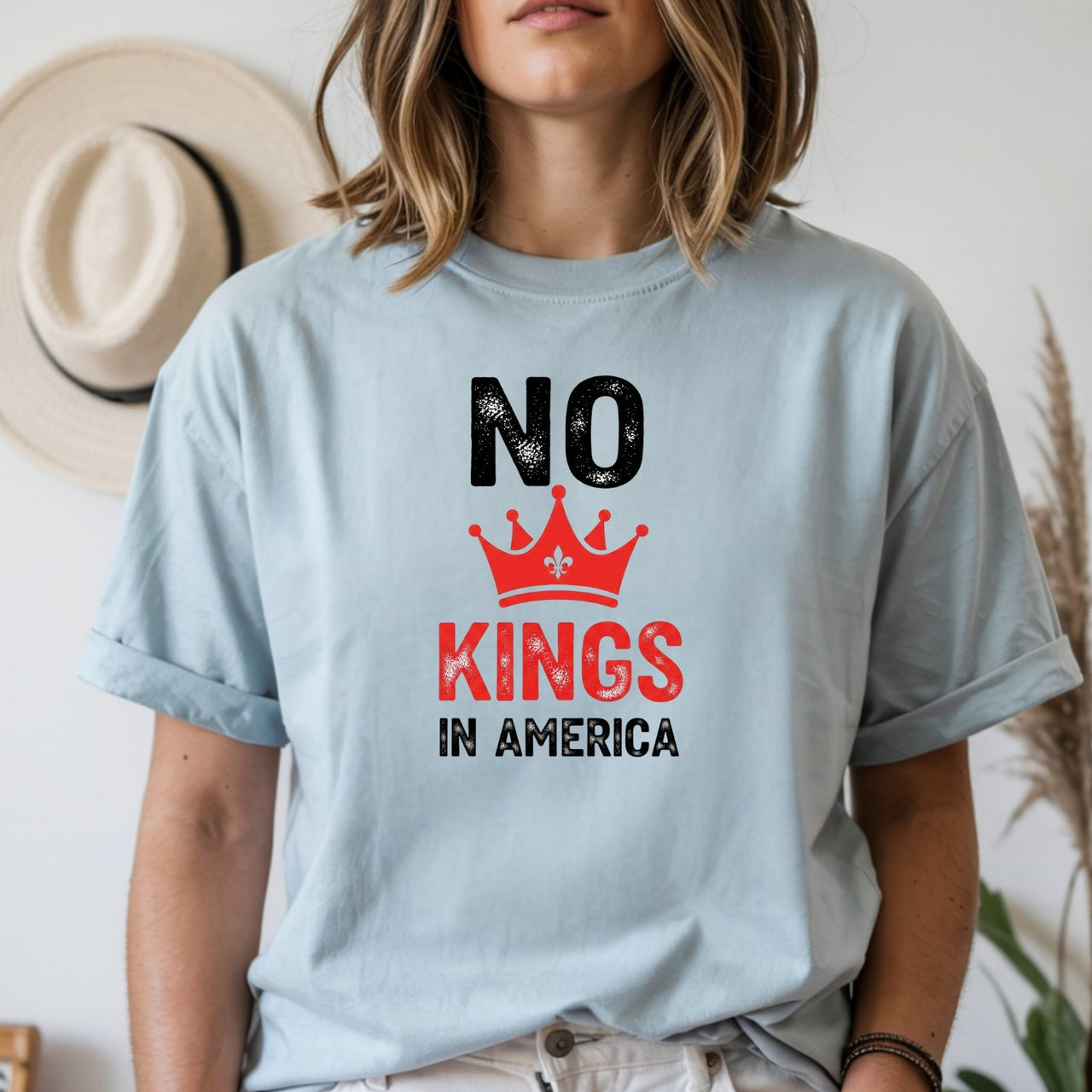 No Kings in America T-Shirt – Patriotic Democracy Tee – Freedom Graphic Top