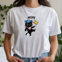 No Kings Shirt – Black Cat Parody Tee – Funny Democracy Meme T-Shirt