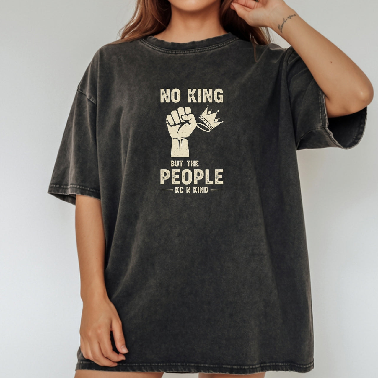 No King But The People Unisex Protest T-Shirt – Freedom and Unity Tee