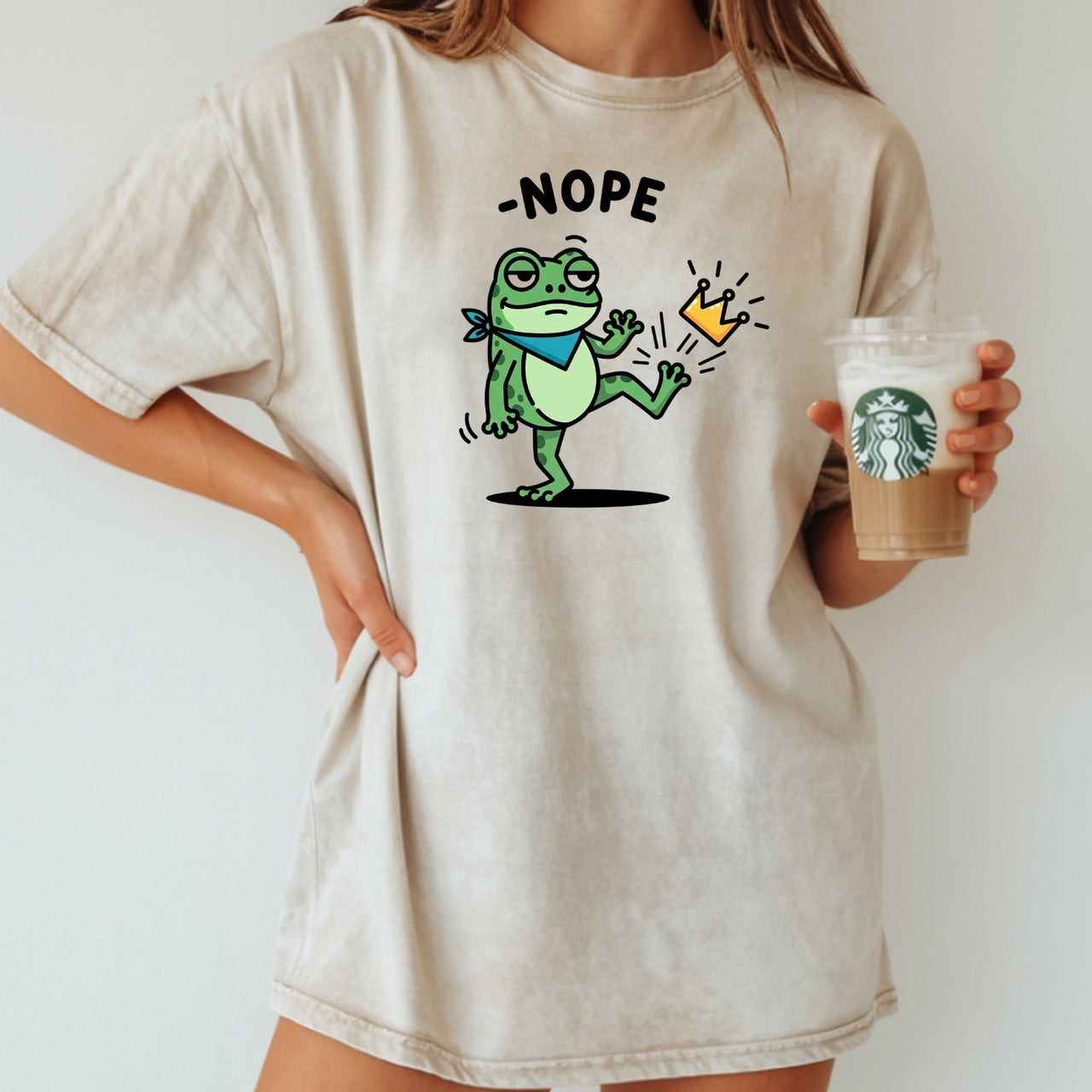 No Kings Portland Frog T-Shirt - Unisex Streetwear Graphic Cotton Top