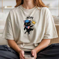 No Kings Shirt – Black Cat Parody Tee – Funny Democracy Meme T-Shirt