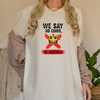 No Kings Day 2.0 T-Shirt – Liberty Inspired Patriotic Graphic Tee