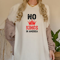No Kings in America T-Shirt – Patriotic Democracy Tee – Freedom Graphic Top