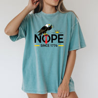 Bald Eagle NOPE Since 1776 T-Shirt – No Kings in America Tee – Funny Patriotic Freedom