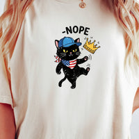 No Kings Shirt – Black Cat Parody Tee – Funny Democracy Meme T-Shirt