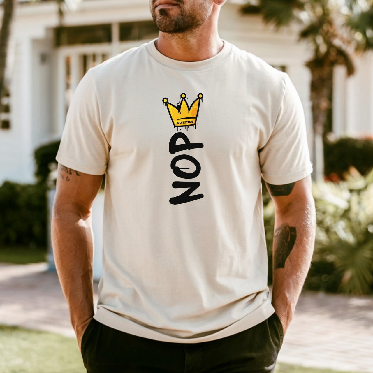 Crown No Kings Shirt – American Democracy Graphic Tee