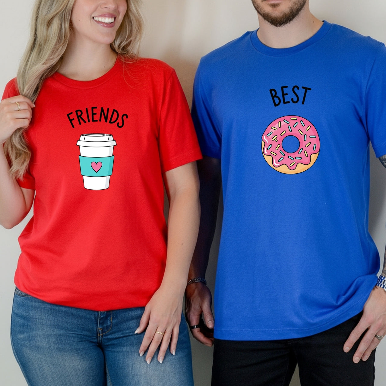 Best Friends Donuts Matching T-Shirts For Besties 1
