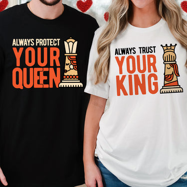 Always Protect Your King Queen Matching T-Shirts For Couples