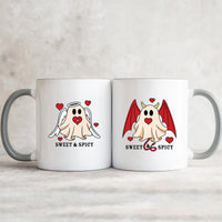 Angel & Devil Ghost Matching Mugs For Couples