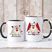 Angel & Devil Ghost Matching Mugs For Couples