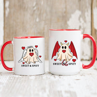 Angel & Devil Ghost Matching Mugs For Couples