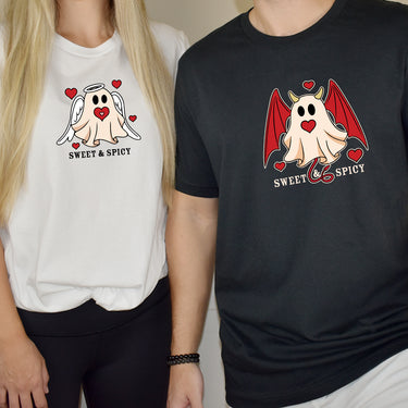 Angel & Devil Ghost Matching T-Shirts For Couples