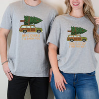 Bend Over and I'll Show You Funny Christmas Matching T-Shirts For Couples