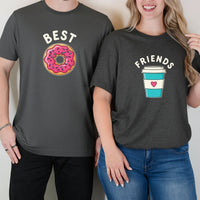 Best Friends Donuts Milktea Matching T-Shirts For Besties
