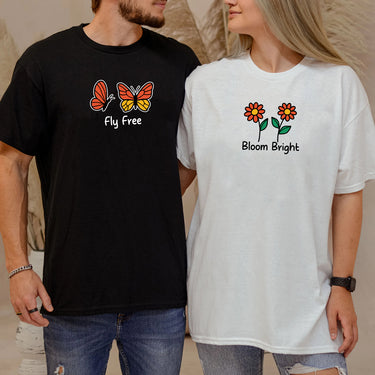 Bloom & Fly Matching T-Shirts For Besties Couples