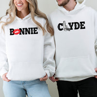 Bonnie and Clyde Matching Hoodies For Couples