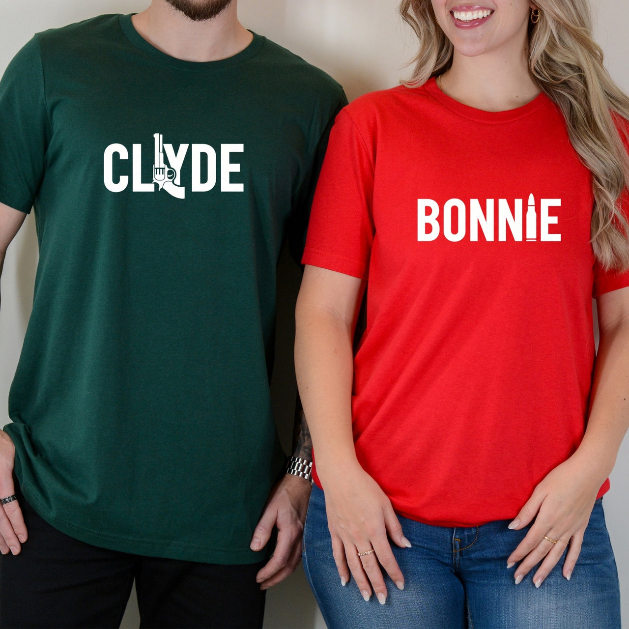 Bonnie and Clyde Matching T-Shirts For Couples
