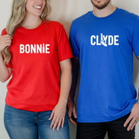 Bonnie and Clyde Matching T-Shirts For Couples