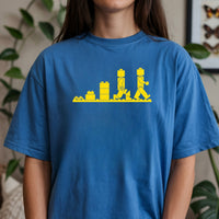 Bricks Evolution T-Shirt – Vintage Style Brick Builder Graphic Tee