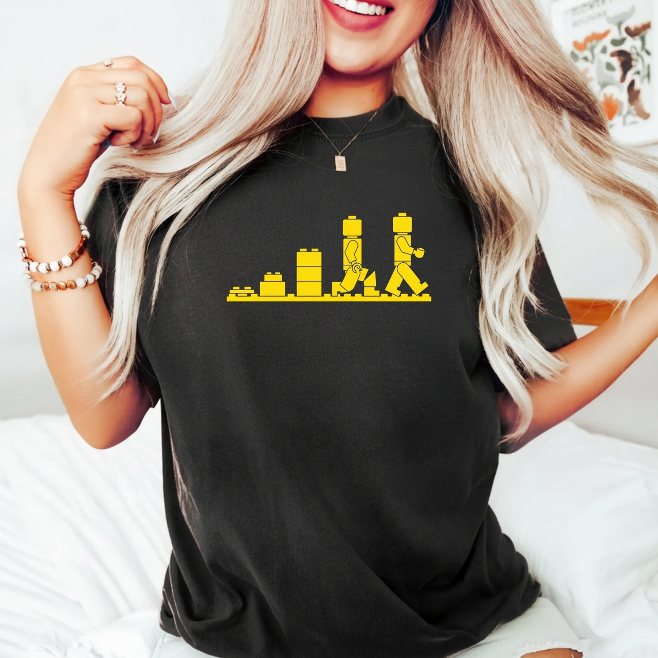 Bricks Evolution T-Shirt – Vintage Style Brick Builder Graphic Tee