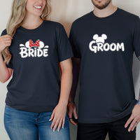 Bride and Groom Matching T-Shirts For Couples