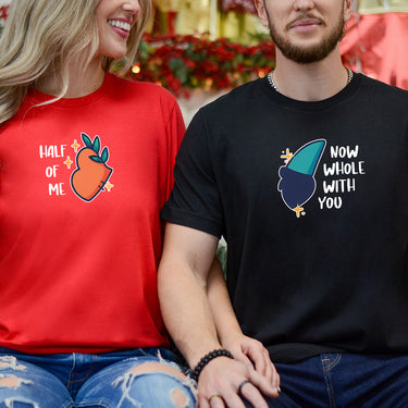 Butterfly Heart Wings Matching T-Shirts For Couples