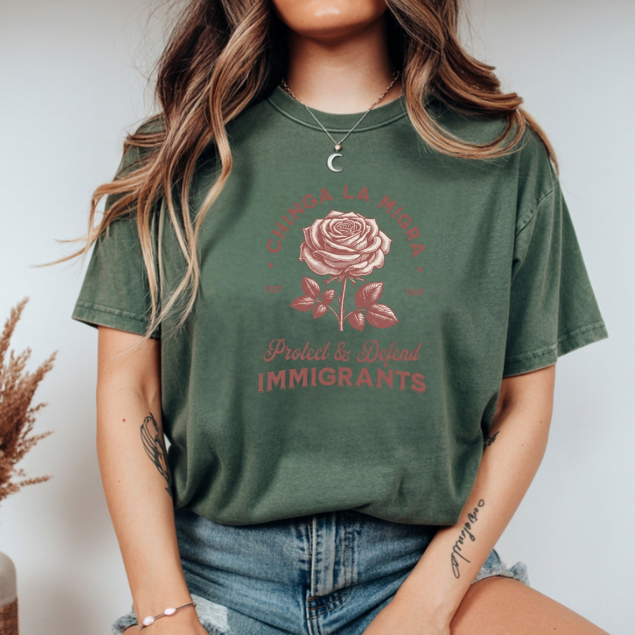 Chinga La Migra Protect Immigrants T-Shirt - Pro Immigration Rights Graphic Tee