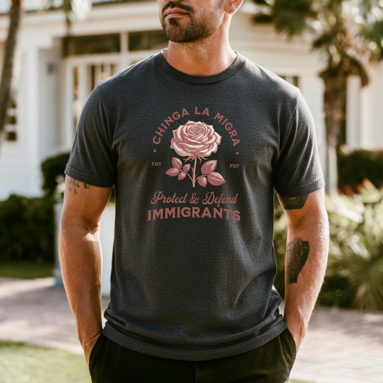 Chinga La Migra Protect Immigrants T-Shirt - Pro Immigration Rights Graphic Tee