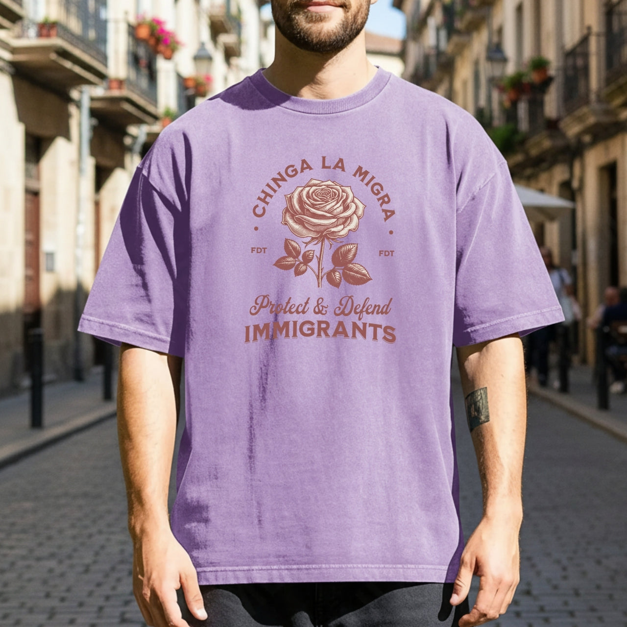 Chinga La Migra Protect Immigrants T-Shirt - Pro Immigration Rights Graphic Tee