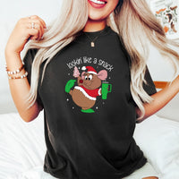 Chubby Holiday Mouse Christmas T-Shirt – Looking Like a Snack Funny Xmas Tee