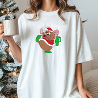Chubby Holiday Mouse Christmas T-Shirt – Looking Like a Snack Funny Xmas Tee