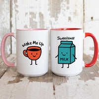 Coffee & Milk Matching Mugs For Couples