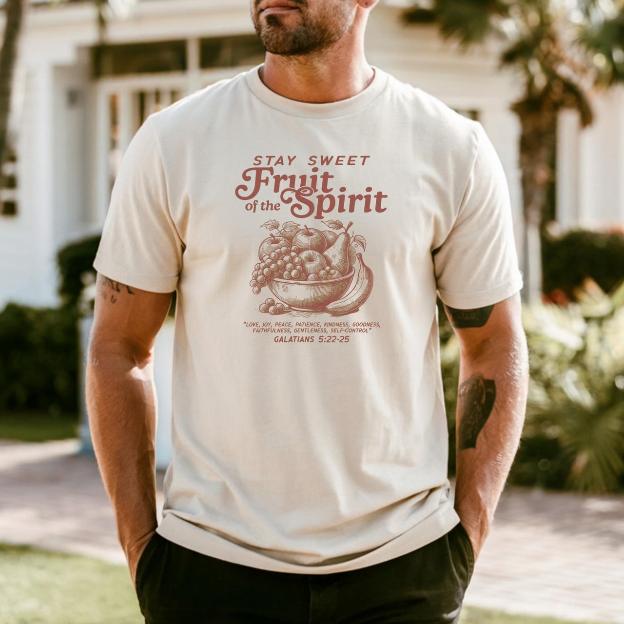 Fruit of the Spirit T-Shirt - Vintage Christian Faith Graphic Tee