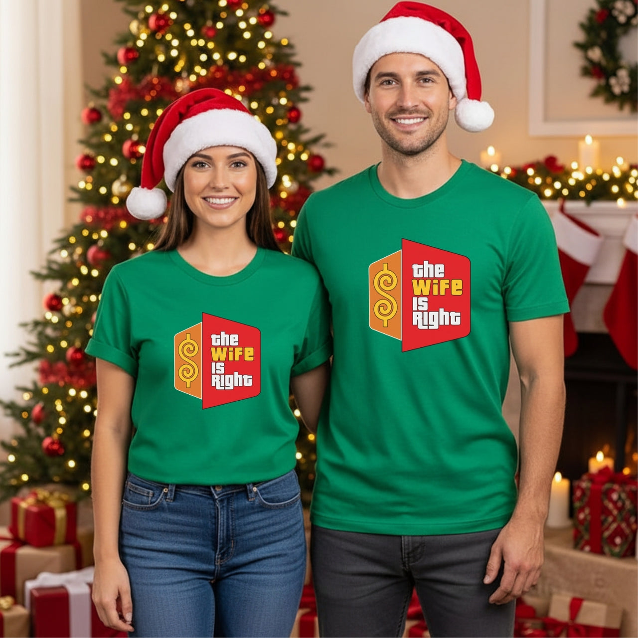 Funny The Wife Is Right Humor Matching T-Shirt For Couples