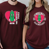 Funny Inappropriate The Perfect Pickle Matching T-Shirts For Couples