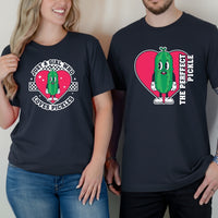 Funny Inappropriate The Perfect Pickle Matching T-Shirts For Couples